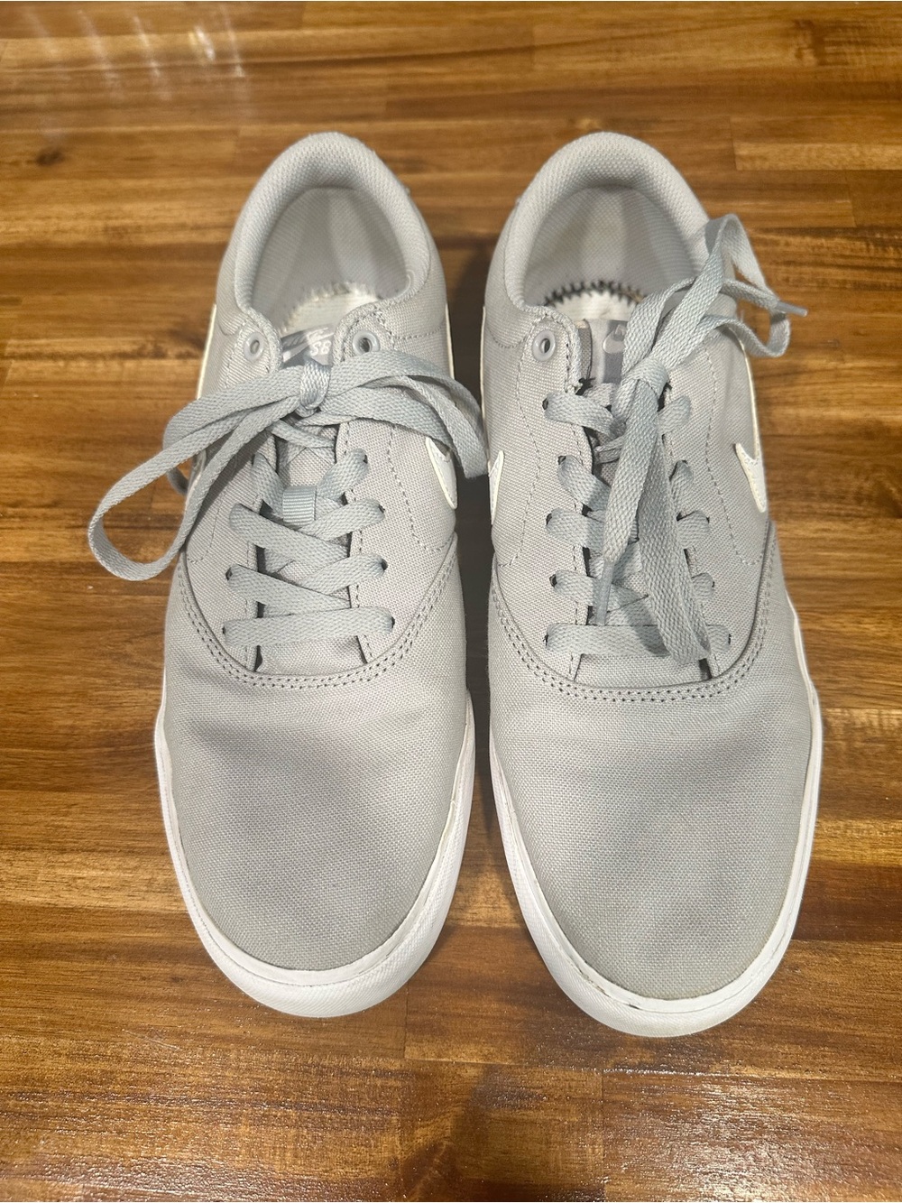 Nike Light Gray SB skate shoes